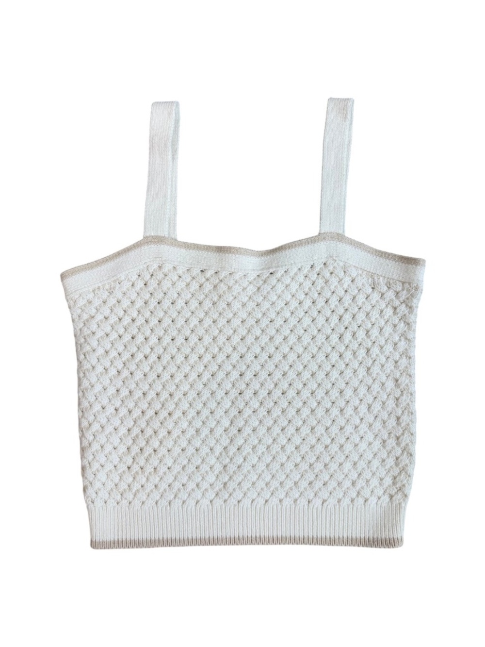 VERONICA BEARD Imelda Tank in White/Beige Size XS